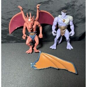 1995 Kenner Gargoyles BROOKLYN & Goliath + Misc Wing Pre-owned VTG 90s